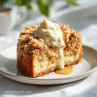 Apfelkuchen mit Vanillepudding und Streuseln in 65 Minuten