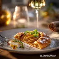 Birnen Lillet: Elegante Galette mit Zimt f&uuml;r festliche Desserts