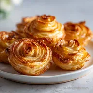 Bl&auml;tterteig-Apfelrosen: F&uuml;r 8 Portionen