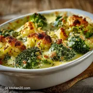 Brokkoli und K&auml;se Low Carb Variante Cremiger SchlemmerAuflauf