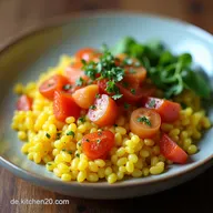 Bunter OfenCouscousBowl Soulfood mit R&ouml;staroma