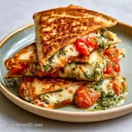 Knusprige Caprese Quesadilla