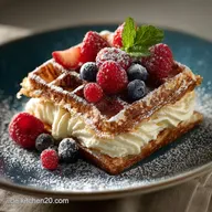 Knusprige American Cheesecake Waffeln Cremig wie NY Style Rezept
