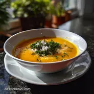 Gesunde Rezepte Cremige KarottenIngwerSuppe mit Kokosmilch: Samtiger Genuss