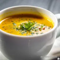 K&uuml;rbissuppe mit Curry: Cremig und aromatisch in 45 Minuten