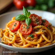 Cremige Paprika Pasta BlitzRezept f&uuml;r gesunden FeierabendGenuss