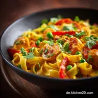 Thai Curry Pasta Cremiges FeierabendRezept in nur 35 Minuten