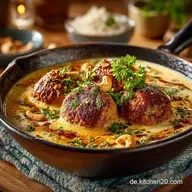 Cremiges Malai Kofta Authentisches Rezept f&uuml;r seidige CashewSo&szlig;e