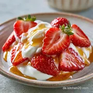 Erdbeer Snack mit Griechischem Joghurt