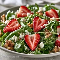 Erdbeer Rucola Salat in 15 Minuten