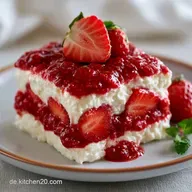 Erdbeer Tiramisu Quark mit Mascarpone