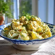 Falscher Kartoffelsalat: Low Carb & W&uuml;rzig
