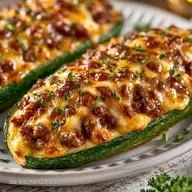 Gef&uuml;llte Zucchini f&uuml;r 4 Personen
