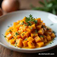 Ofen Butternut K&uuml;rbis Mein liebstes Rezept So einfach