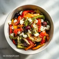 Gem&uuml;sepfanne mit Feta: Mediterran und Cremig
