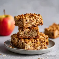 Gesunder Snack f&uuml;r Kinder mit Apfel und Haferflocken in 30 Minuten