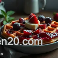 Glutenfreie Waffeln: Schokotraum mit Rhabarber &ndash; So lecker! Glut
