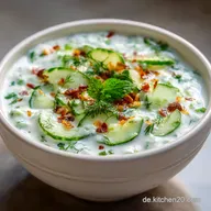 Gurken Raita Rezept: Indische Beilage f&uuml;r 4