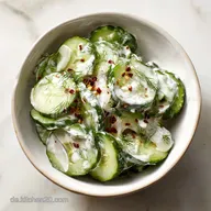 Gurkensalat mit Joghurt Dressing: Cremig und Knackig