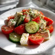 GurkenTomatenSalat mit Feta: Der Blitz-Salat in 15 Minuten