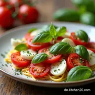 H&auml;hnchen Caprese Salat Low Carb Mein Bella Italia Trick