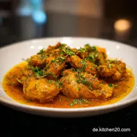H&auml;hnchen-Curry zum Vorkochen f&uuml;r 4 Portionen