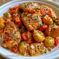 H&auml;hnchen Schichtfleisch mit Kartoffeln