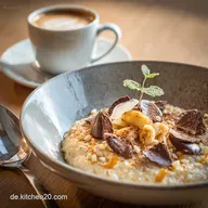 KaffeePorridge mit Schokolade und Erdnuss Luxus Fr&uuml;hst&uuml;ck in 15 Min