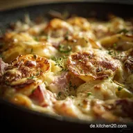 K&auml;seSchinkenMakkaroniAuflauf: Das cremige Comfort Food Rezept