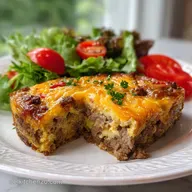 Keto CheeseburgerQuiche: Herzhaft Low Carb Genuss