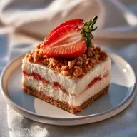 Keto Erdbeer Cheesecake im Glas: Cremig