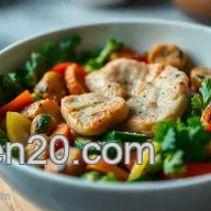 Leckere Low Carb Bowls: Bunte H&auml;hnchen-Gem&uuml;se-Sch&uuml;ssel f&uuml;r Jeden Tag