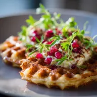 Kartoffelwaffeln oder Reiberdatschi aus dem Waffel knusprig fettfrei
