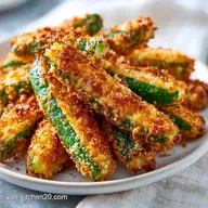 Zucchini Pommes: Knusprig in 35 Min