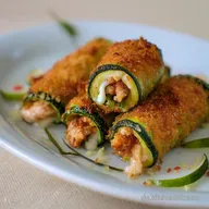 ZucchiniCordon bleu: Knusprig, vegetarisch schnell gebraten