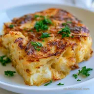 Gesunder Kohlrabi Kartoffel Auflauf: Goldbraun