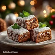 Luftige Weihnachtliche Biskuitrolle mit Lebkuchen und Spek