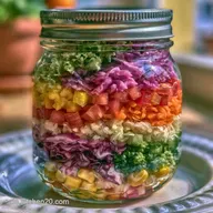 Leckerer Schichtsalat im Glas Meal Prep