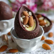 Low Carb & Keto Schokoei mit Mandelkern f&uuml;r Ostern: No Sugar Added