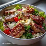 Leckerer Low Carb Wurstsalat mit K&auml;se: In 15 Min zum Keto-Gl&uuml;ck