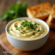 Feta Creme zum Dippen Ultraluftiger griechischer Dip mit Joghurt Knoblauch