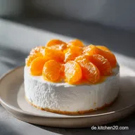 Mandarinen Quarkkuchen ohne Boden: Seidig und Cremig