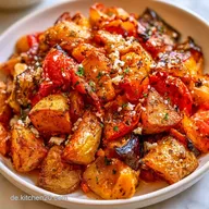 Mediterrane Kartoffelpfanne mit Feta