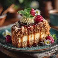Saftiger Mohnstreuselkuchen mit VanilleQuarkCreme Rezept