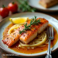 Lachs aus dem Ofen Mein Familienrezept mit Sahneso&szlig;e