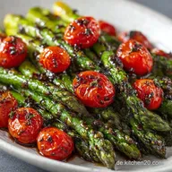 Ofenspargel mit Kirschtomaten (25 Min)