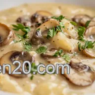 Omas Champignon Rahm So&szlig;e: Einfach & Unwiderstehlich Lecker!