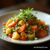 Orientalischer Linsensalat Einfaches frisches LinsenRezept
