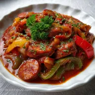 Gesunder PaprikaEintopf mit Mettenden Low Carb: Blitzschnell Sattmacher