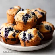 Rezept Blaubeer Muffins mit Joghurt, 40 Min.